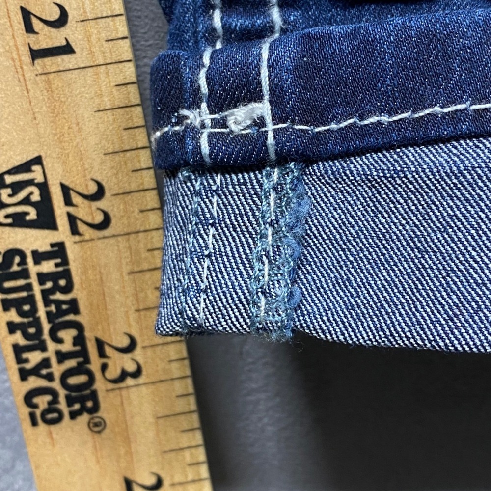 Love x Indigo Women's‎ Blue Embellished Pocket Denim Capris Size 10 - Picture 5 of 15